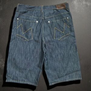 Sean John Vintage Y2K Baggy Skater Grunge Denim Jorts Shorts Men's Size 36